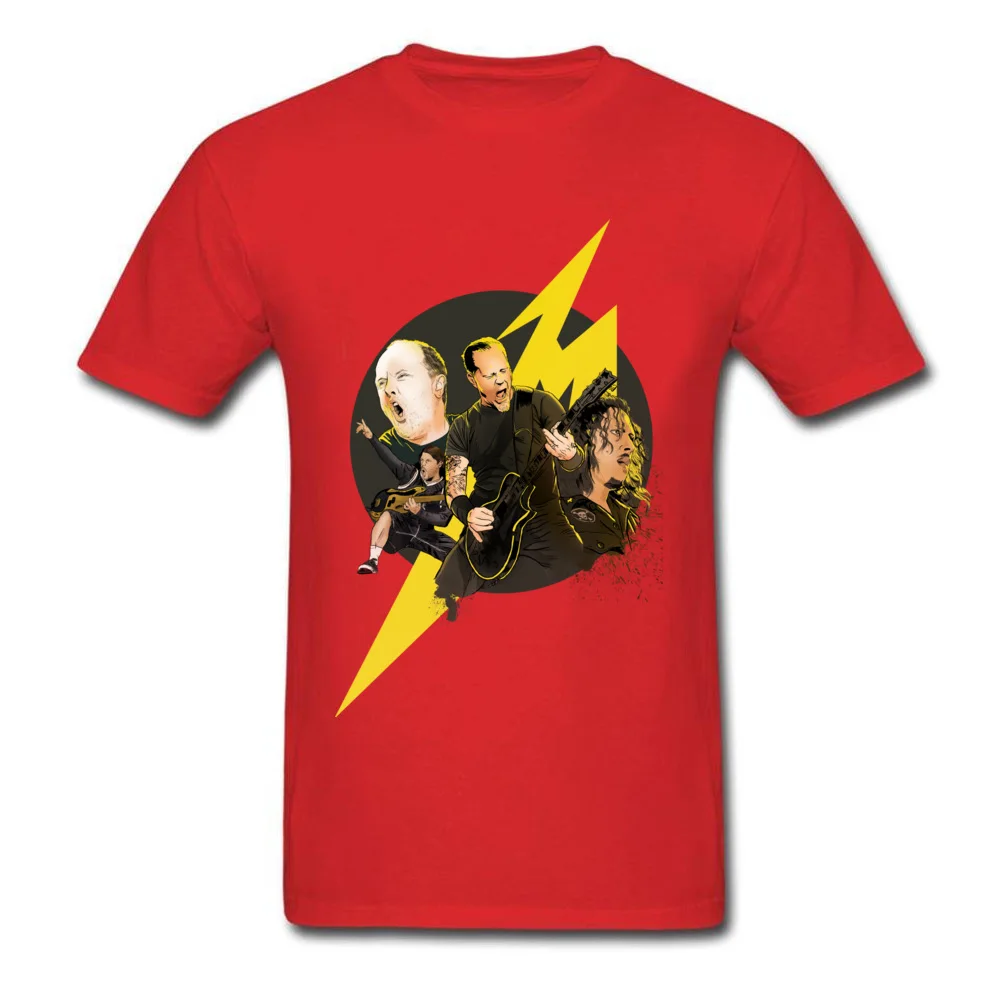2018 Discount Men T-Shirt Crewneck Short Sleeve All Cotton Ride The Lightning Tops Tees Hip hop T Shirt Free Shipping Ride The Lightning red