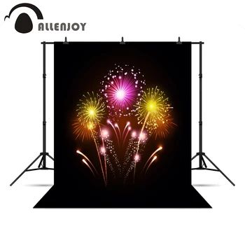 

Allenjoy background light spot fond New Year fireworks glitter shiny photographic background backdrop for photo shoots