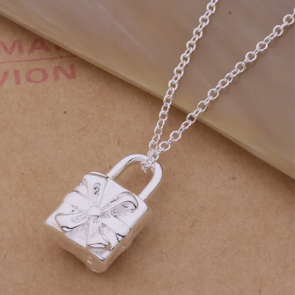 

wholesale High quality silver Fashion jewelry chains necklace pendant WN-262