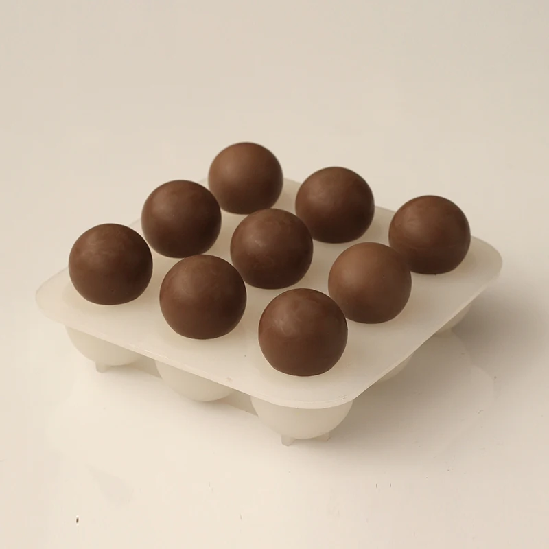 

Silicone Soap Mold 9-Cavity Bath Bomb Chocolate Candy Mould Handmade Soap Making Tool