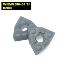 10 Шт. Внешние Инструменты Токарные WNMG431 WNMG080404 TF IC908/IC907 вставки Карбида Токарный резец Инструмент Для Резки С ЧПУ Инструменты Tokarnyy