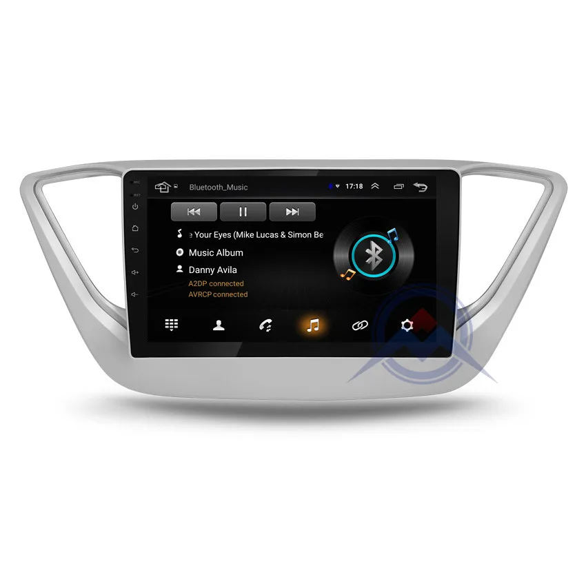 Top ZOHANAVI Android 2GB RAM 32GB ROM 9 inch Car Multimedia Player For solaris Accent Verna 2017 2018  auto radio GPS Navigation 5