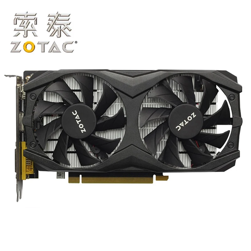 Видеокарта ZOTAC GTX1050Ti 4GD5 Thunder TSI PA GPU графические карты для GeForce nVIDIA GTX1050 128 бит