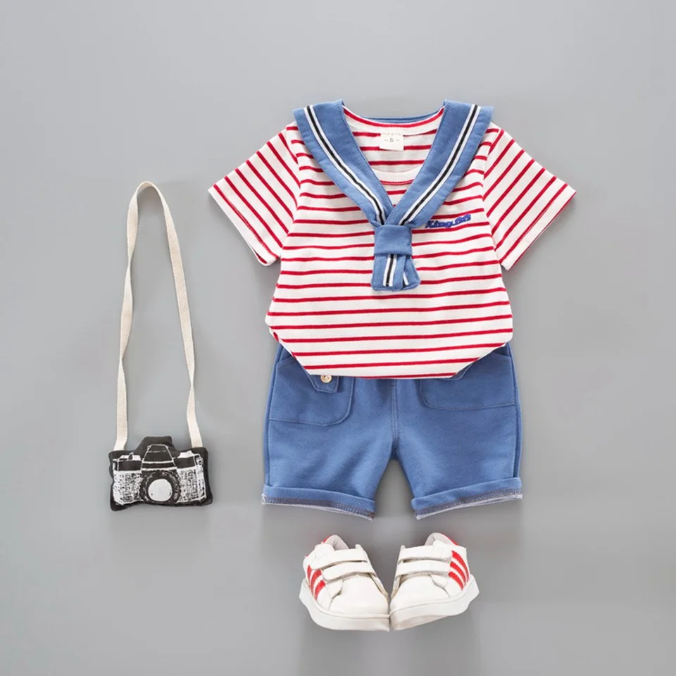 

Kids Summer Clothes Boys Girls T-Shirt Shorts Sets Baby Lovely Soft Cotton Sets Children Summer Clothes Kids T-Shirt Clothing