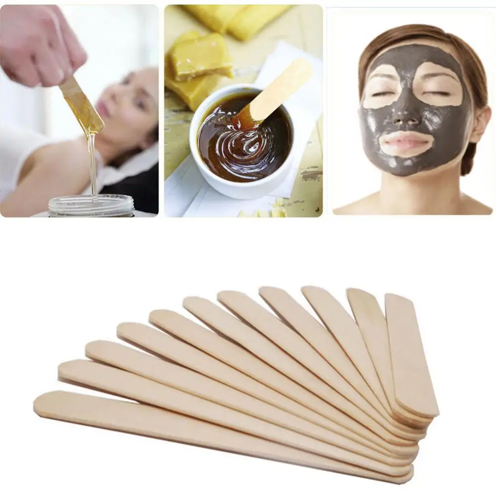

Disposable Wax Applicator Sticks(100Pcs), Large Wide Wood Wax Spatula - Size 15 x 1.7cm/ 5.9 x 0.7 inch