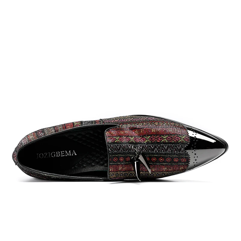 Conception Multi Hommes Pantoufle Soirée De Mocassins Appartements Fumer Décontractées Mariage Spikes Chaussures Mode Gland Luxe Jozigbema DHIEW92