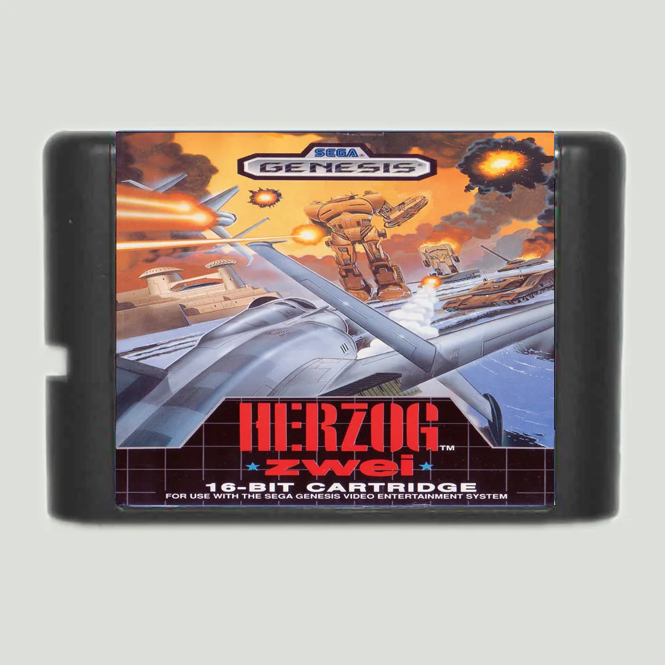 Игровая карта Herzog Zwei 16 бит MD для Sega Mega Drive Genesis | Электроника