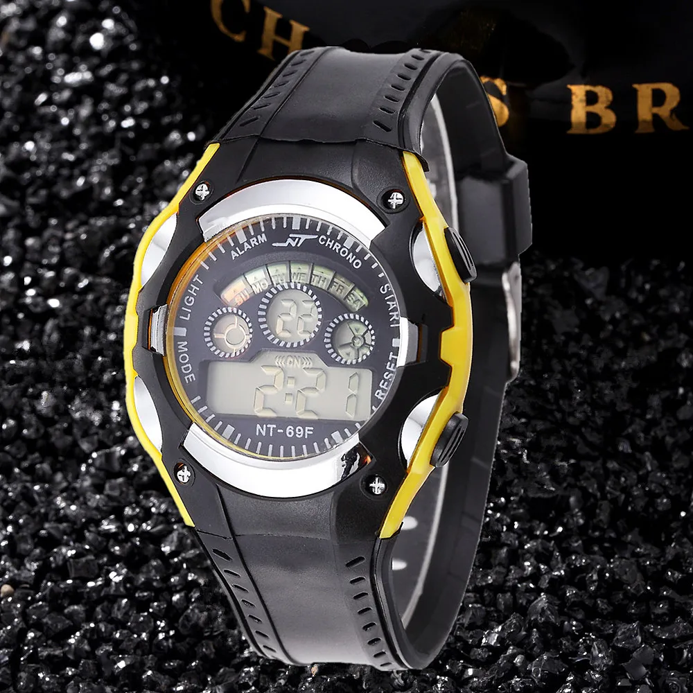 Fashion Casual LED Digital Boys Girls Sport Clock