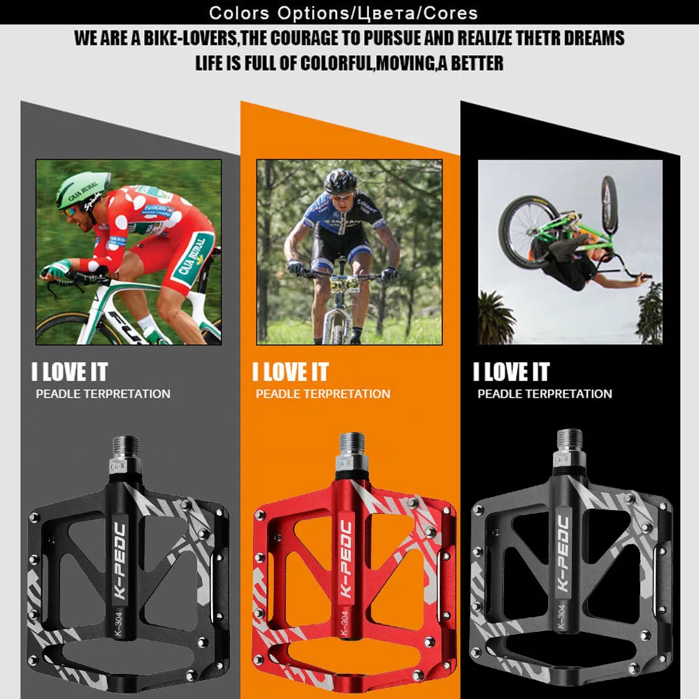 دراجة دواسة الألومنيوم/دراجة جبلية الدواسات الطريق الدراجات مختومة 3 تحمل الدواسات BMX خفيفة دواسة دراجة دراجة أجزاء
