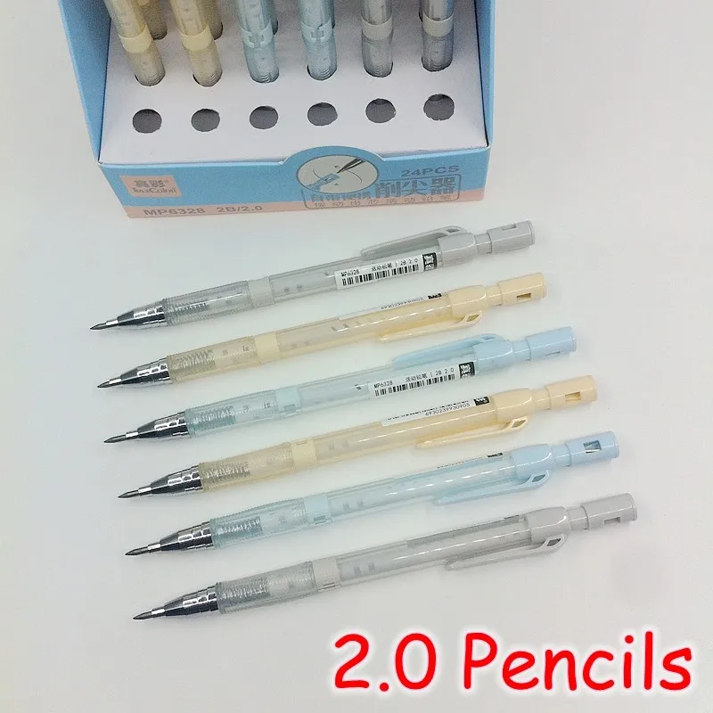 

[TrueColor] 2.0mm Mechanical Pencil With a Sharpener Drawing Pencils for Sketching School Office Supplies MP6328