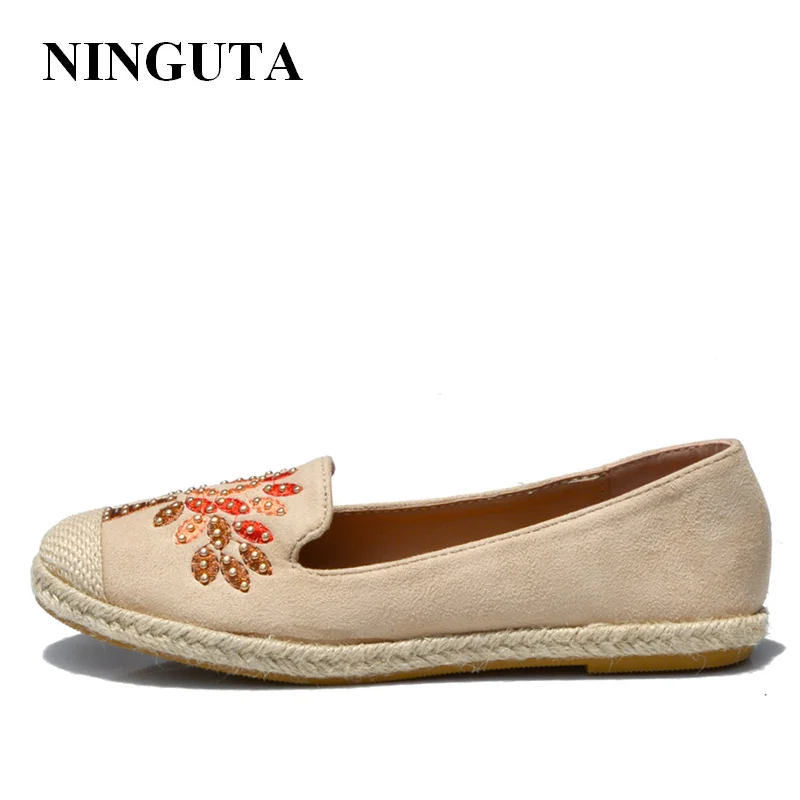 NINGUTA повседневная обувь на плоской подошве женская Осенняя женщина|flat women shoes|flat