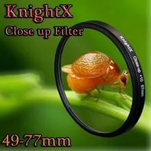 KnightX 49 52 55 58 62 67 72 77 мм увеличительный светофильтр для объектива для Nikon d5200 d3300 d3100 Canon 550D 600D 650D EOS Объективы для цифровой зеркальной камеры