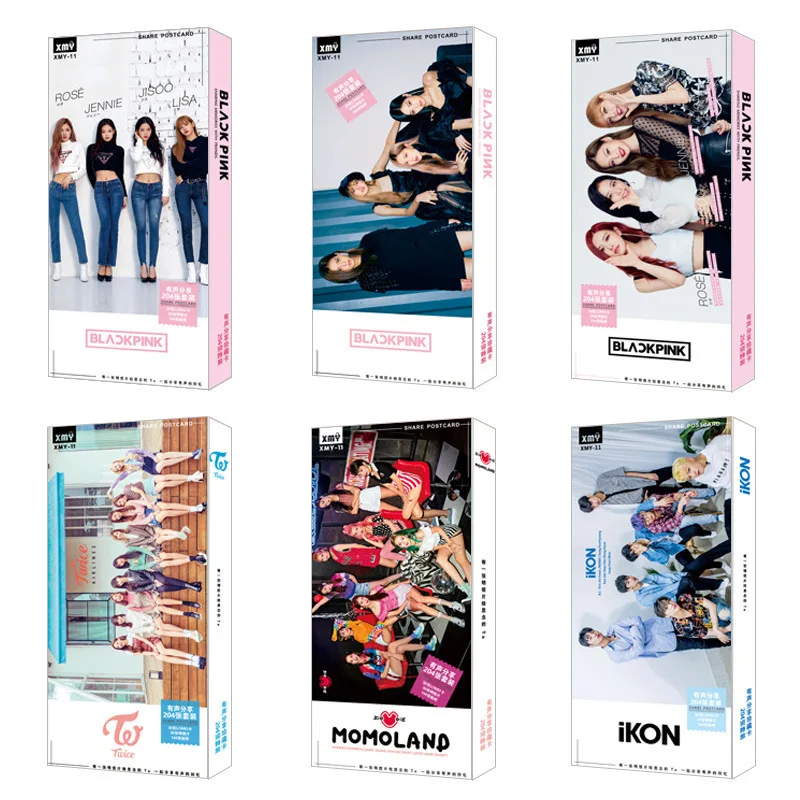 

Blackpink kpop k pop Postcard Lomo Card hoodie 2019 love yourself poster photocard album Exo Twice nayeon