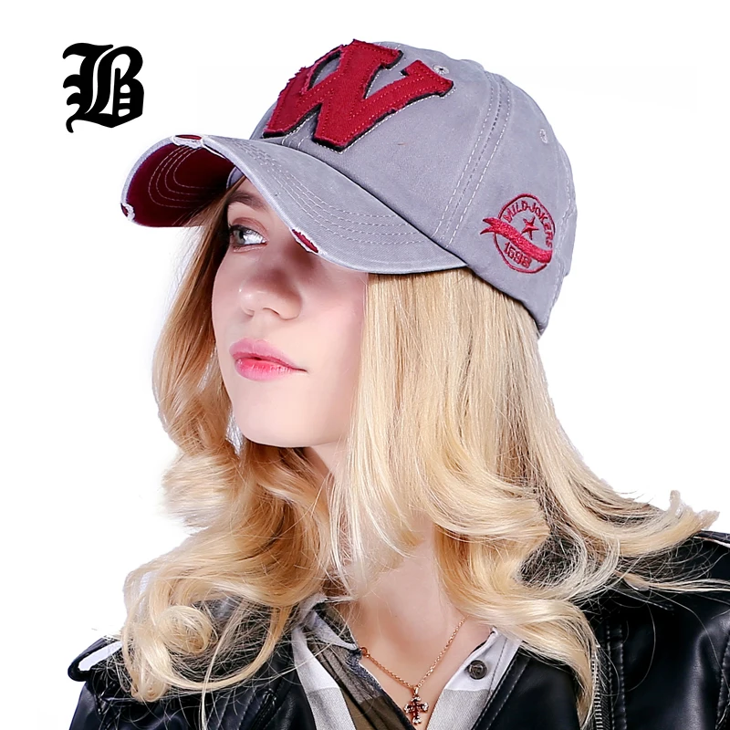 [FLB] Cotton Embroidery Letter W Baseball Cap Snapback Caps Bone casquette Hat Distressed Wearing Fitted Hat For Men Custom Hats