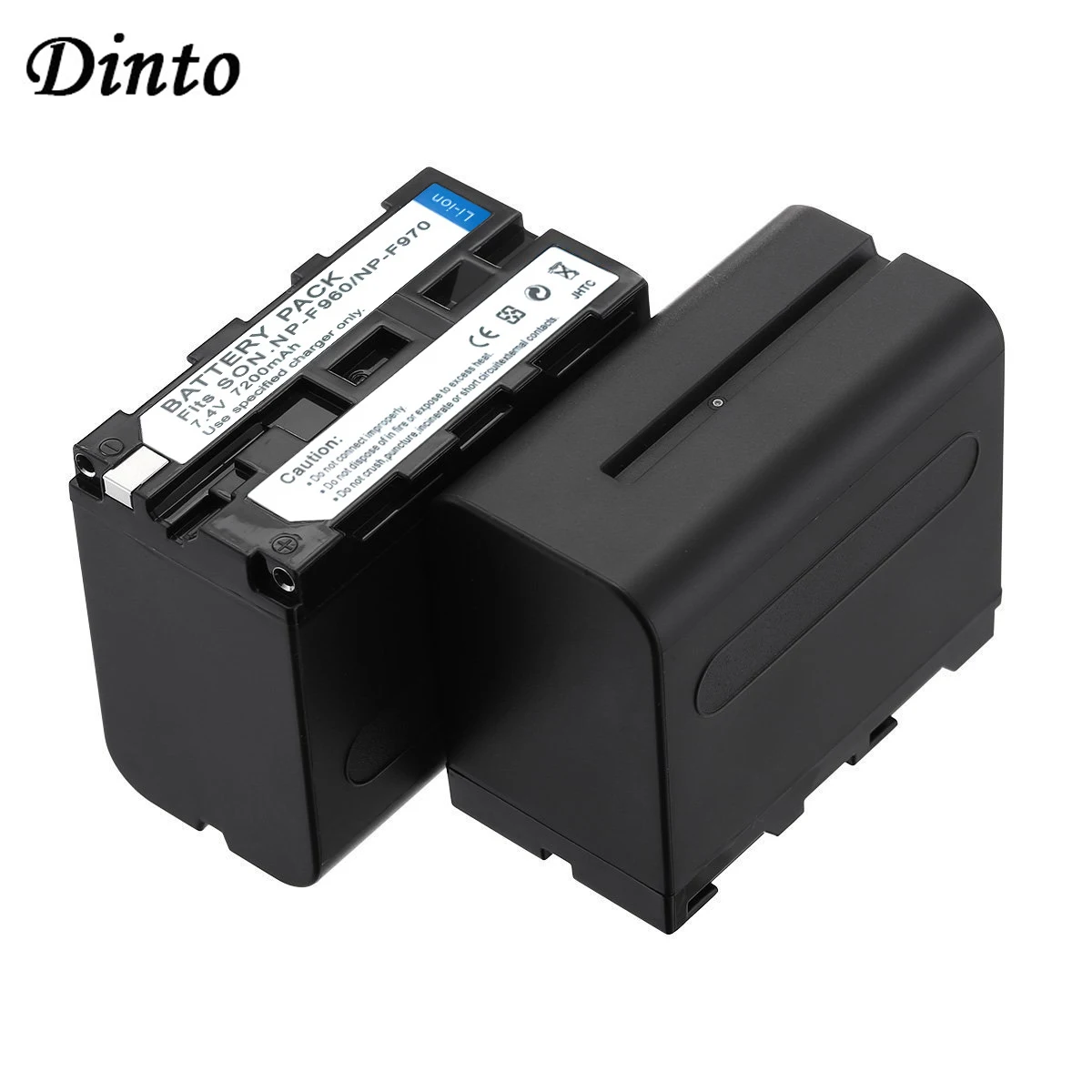 Dinto 2 шт. 7200 мА/ч NP-F950 F960 F970 F750 F750A F760 Камера Батарея для Sony HVR-Z1C HDR-FX1E/FX7E/FX1000E