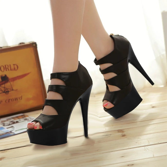 Altos Moda Zapatos 15 De Tacones Vestidos Mujeres blanco Negro Reina Sandalias Fiesta Etapa Cm Discoteca FTqHqE