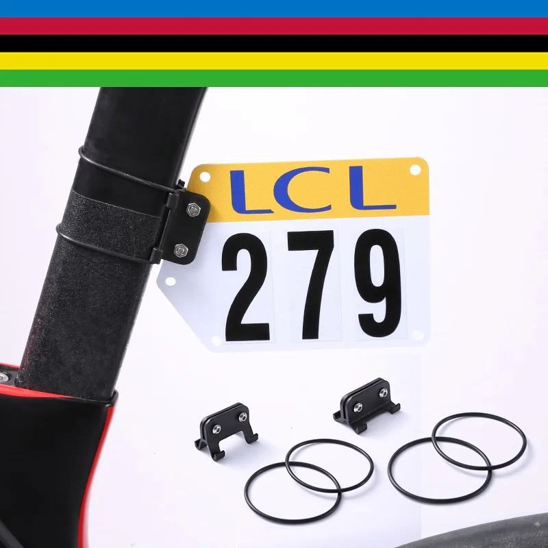DIY MTB Bike Triathlon Racing Number Plate Mount Holder Cycling Plate