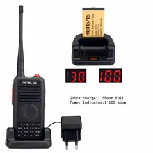 Retevis RT25 Commercial Walkie Talkies 5W UHF 16CH Quick Charger VOX FM Radio DTMF Scrambler Ham Radio Amateur Radio Transceiver