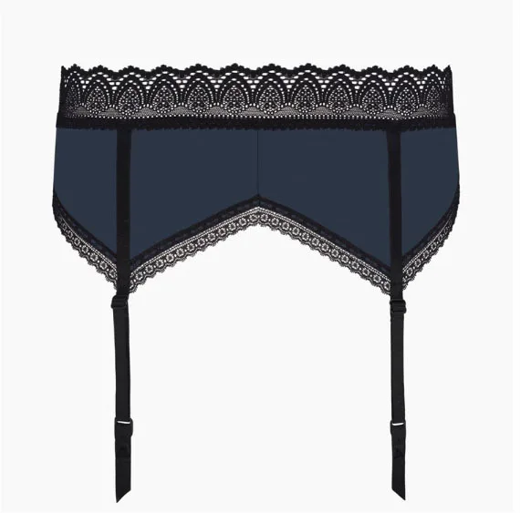 High Quality Garters Female Sexy Lace Garters Blue Belt for Stockings