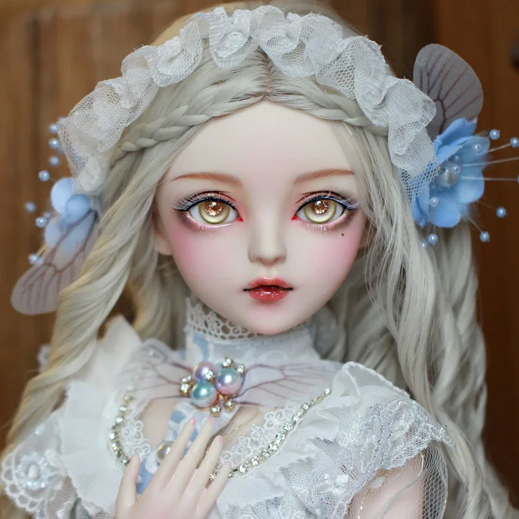 Bebe reborn bjd мяч шарнирная кукла подарки для девочки ручная роспись макияж полный набор лолита/принцесса кукла с одеждой бабочка фея