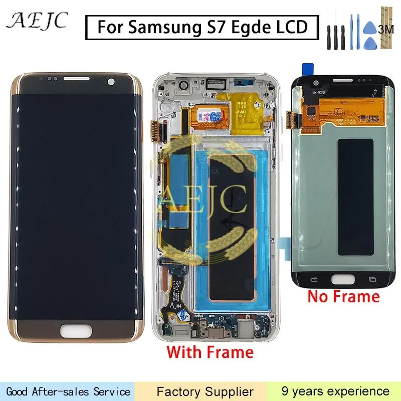Супер AMOLED для SAMSUNG Galaxy S7 Edge G935F SM ЖК экран дигитайзер сборка 5 &quotдля Samsung S7edge