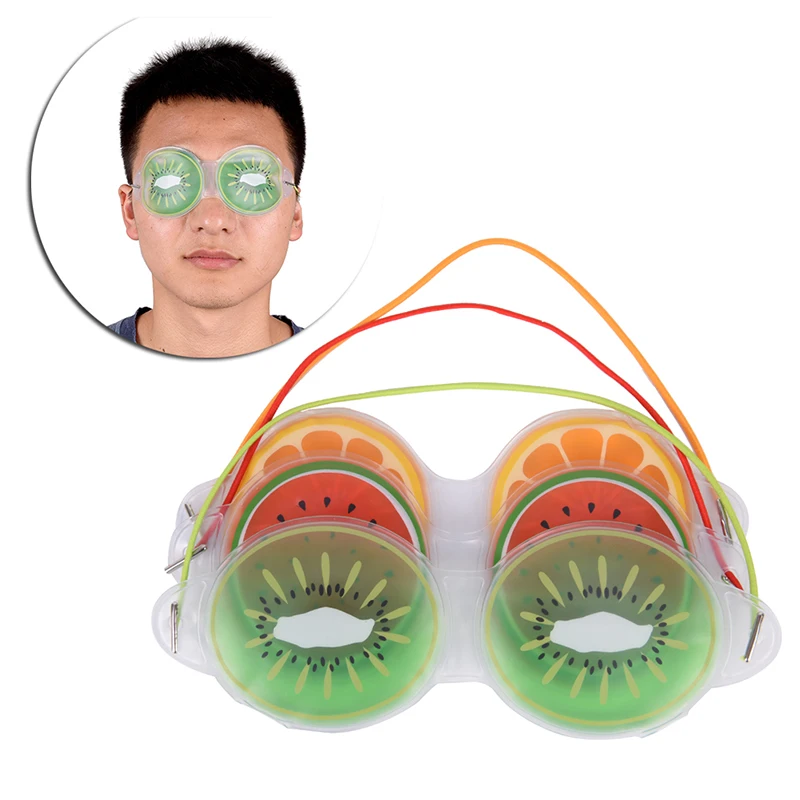

1pc Cute Fruit Gel Eye Mask Sleep Well Compress Gel Eye Fatigue Relief Eye Shield Mask Eye Care Relaxation