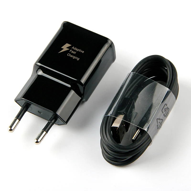 

For Samsung Galaxy S10 S10E S8 S9 Plus Fast Charger EU US 9V 1.67A USB Quick Adapter 1M Type C Cable For Samsung Note 8 9 A8