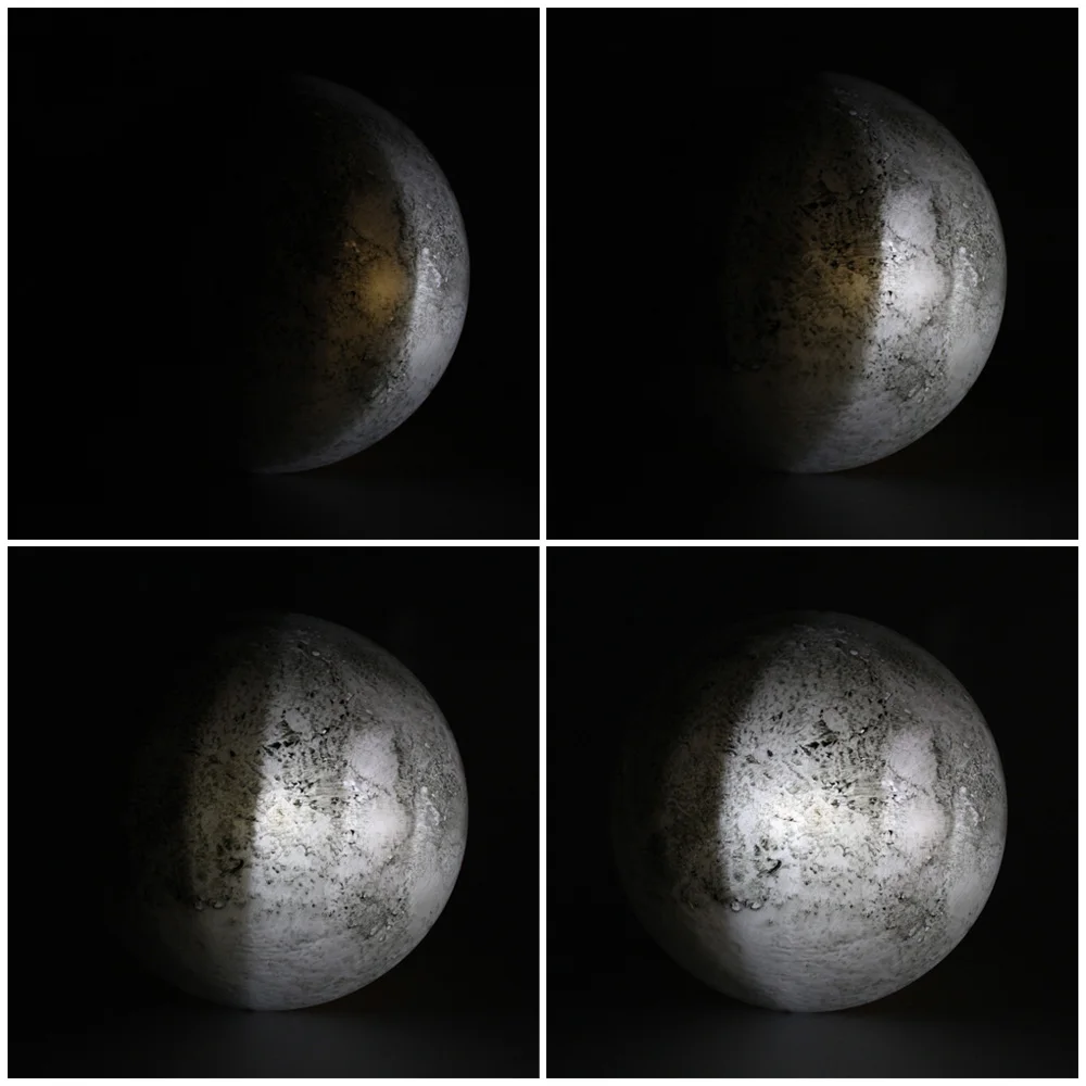 Крытый светодиодный настенный светильник Луна ночник 6 видов фазы Луны с пультом дистанционного управления для детей художественное оформление комнаты