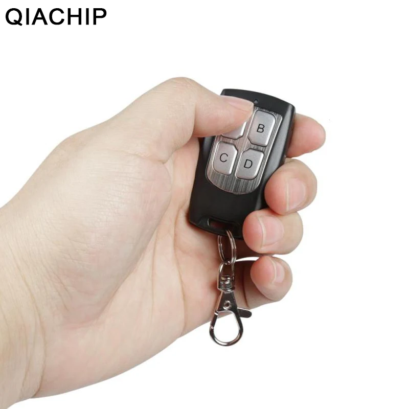 QIACHIP 433MHz 4 CH Button EV1527 Code Remote Control Switch RF Transmitter Wireless Key Fob For Smart Home Garage Door Opener