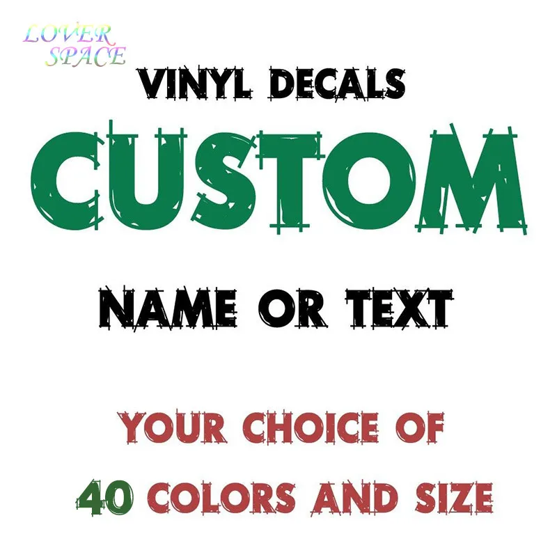 Texto De Encargo Etiqueta De La Pared Del Arte Del Vinilo Inicio