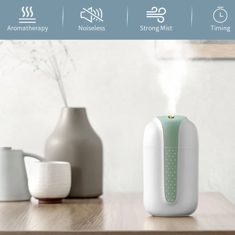 

Zaiwan Car Humidifier Big Capacity Heavy Fog Intelligent Ultrasonic Battery Operated Cool Air Humidifier for Bedroom Indoor