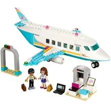245Pcs Girl Friends SY807 Heartlake Private Jet Building Block Plane Brick Olivia Matthew Compatible With Legoe 41100 Toys