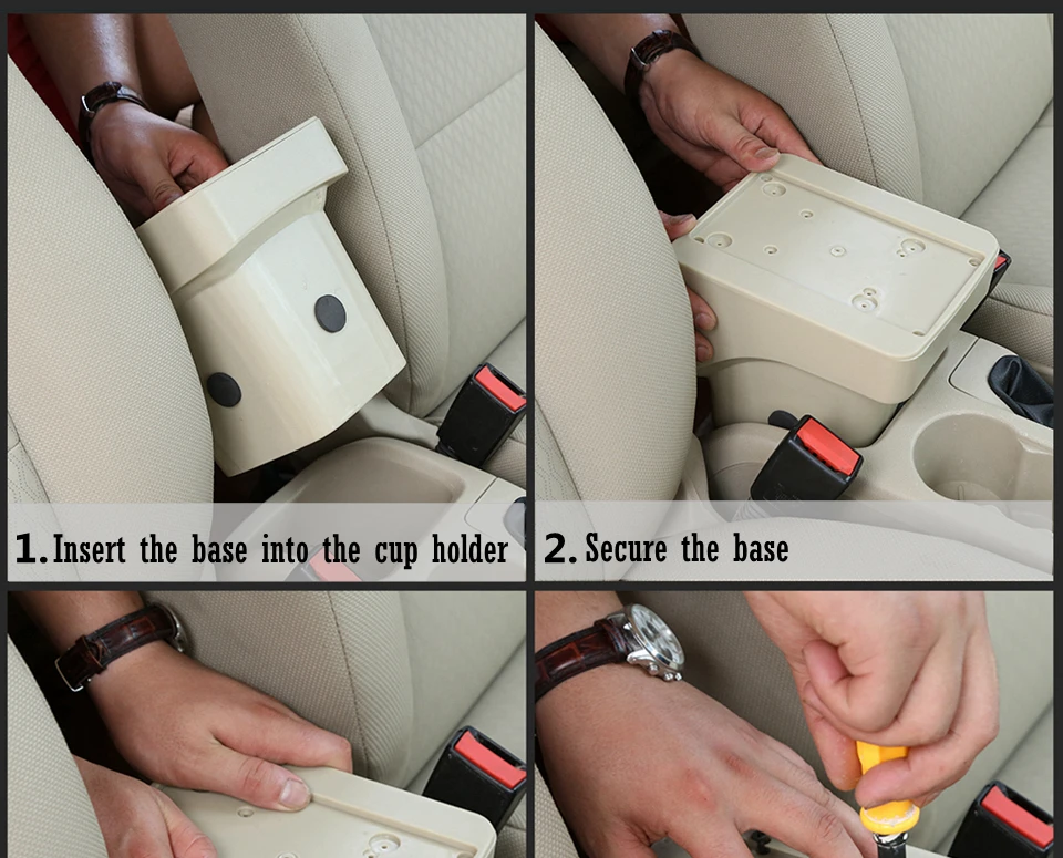 Подлокотник для Ford Ecosport 2013- интерьер из искусственной кожи центральная консоль коробка для хранения Подстаканник Пепельница аксессуары для автомобиля