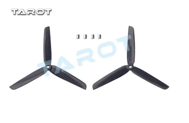 

F15642 / F15643 Tarot 6" / 5'' CF 3-leaf Propeller CW/CCW Quadcopter Propeller Helicopters Propeller TL300E8 /TL300E9 FS