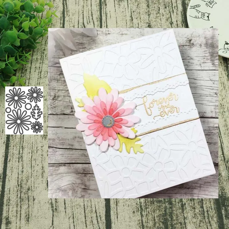 

Flower NO.2 metal cutting dies wreath cut die mold decoration Scrapbook paper craft knife mould blade punch stencils