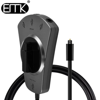 

EMK 3-Way Digital Toslink Switch SPDIF Optical Audio Switch Toslink Cable Switcher Selector Hub Box for DVD CD player