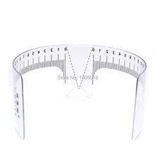 Новейший дизайн пластик 20 шт U форма тату макияж линейка для бровей Уход Трафарет Линейка Инструмент меры для постоянного макияжа