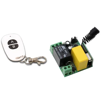 

Mini Size AC 220V 1CH 1 CH Relay RF Wireless Remote Control Switch System Wireless Light Switch Transmitter Receiver
