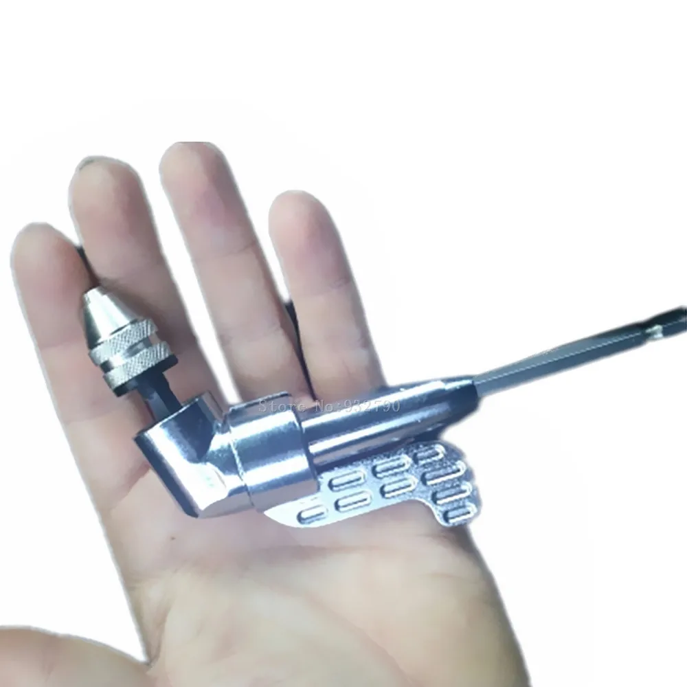 Magnetic Angle Bit Driver Adapter Screwdriver+Keyless Drill Chuck