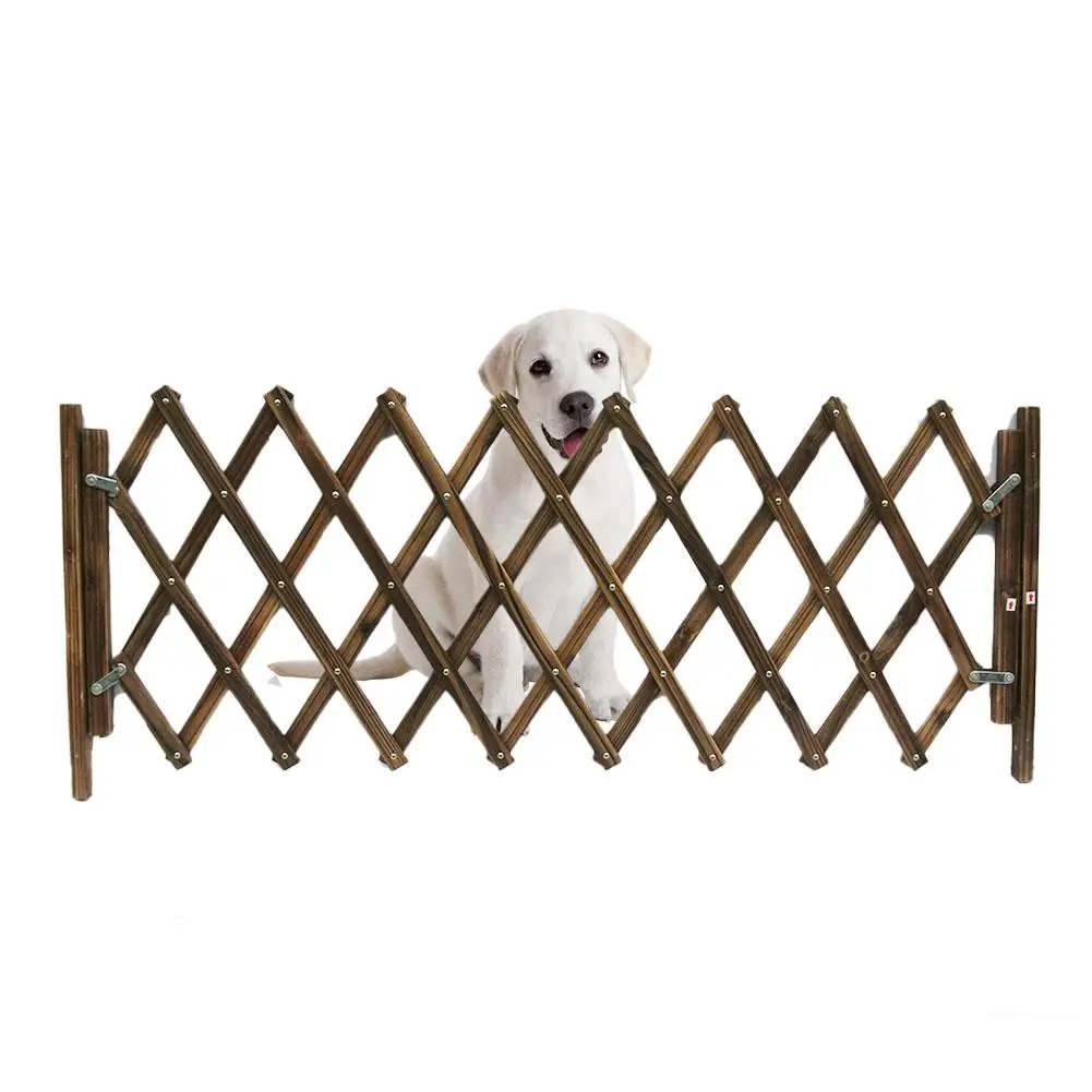 

Pet Dog Door Fence Carbonized Pet Gate Dog Fence Retractable Fence Dog Sliding Door Children Playpen Safety Practical Pet Gate