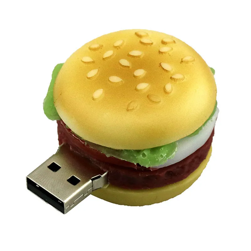 Флешка USB 3 0 объемом 64 ГБ флешка usb 8 16 32 картофель фри пицца гамбургеры с полной