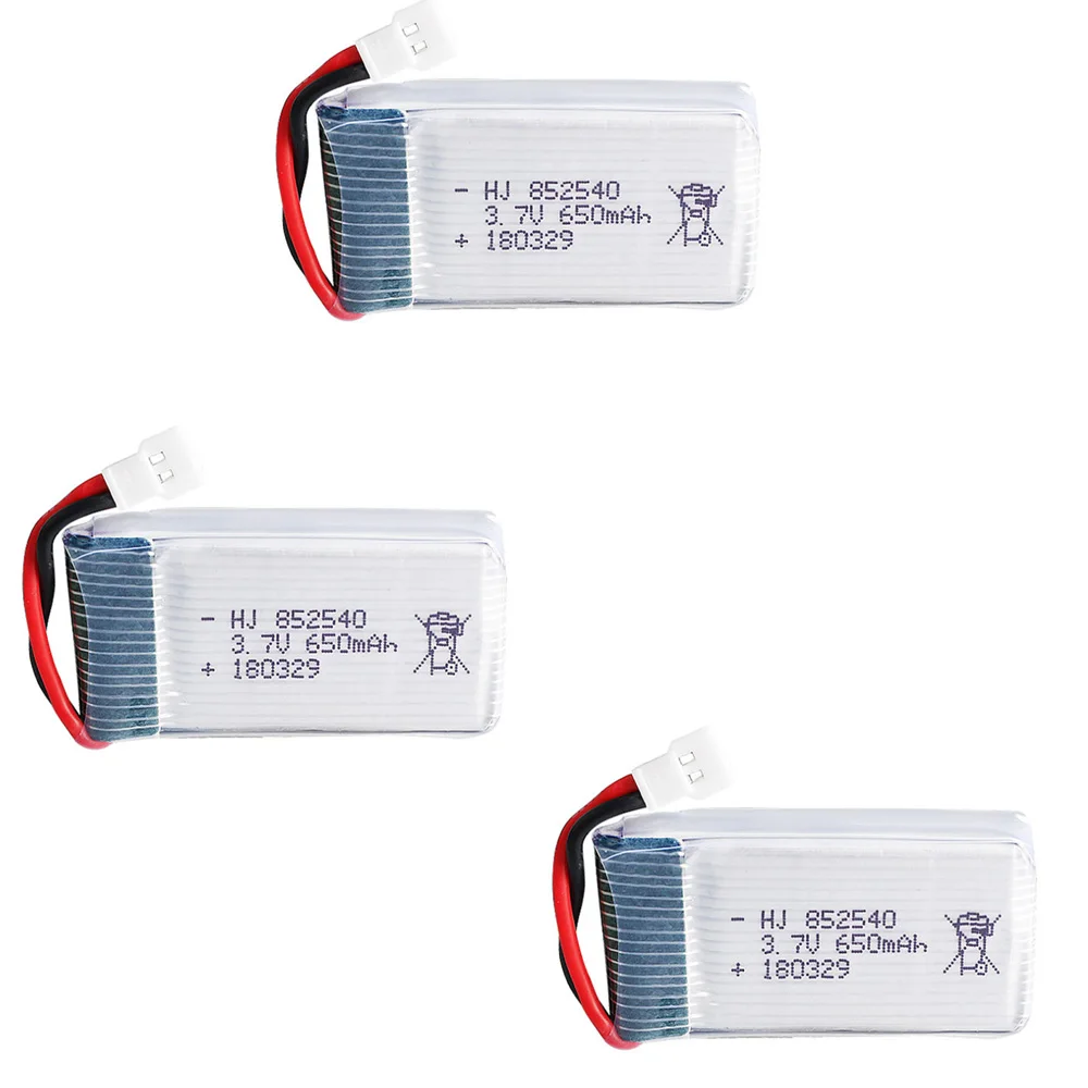 Литий полимерный аккумулятор 3 7 в 650 мАч 30C для Syma X5C 1 X5 X5SC X5SW X6SW H9D H5C LiDiRC L15FW