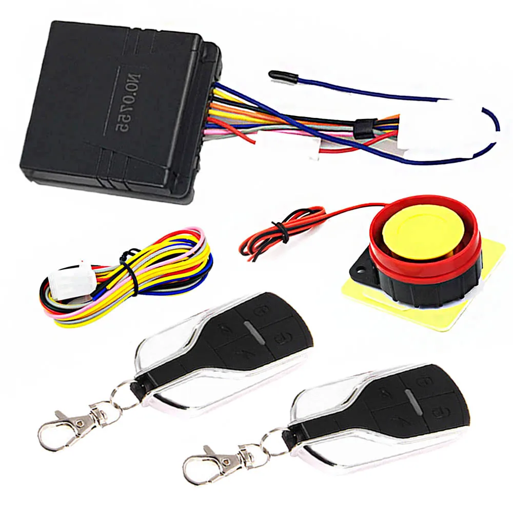 

Scooter 12V Universal Motorcycle Alarm Motor Motobike Anti-theft Security Alarm System Remote Control Engine Start Keyless Entry