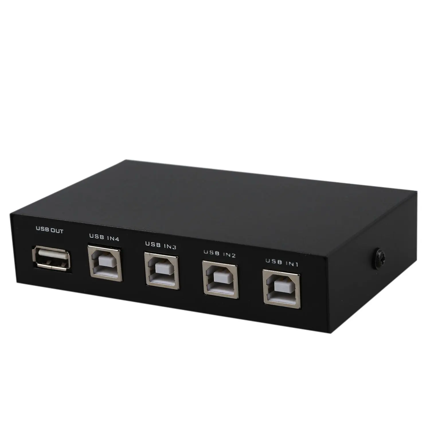 Новые мини 4 Порты USB сканер принтерам доля переключатель сплиттер Box Hub