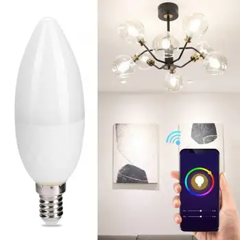

3.5W E14 220V LED Smart Wifi Light E14 Bulb With Dimmable Voice Phone Control Lights