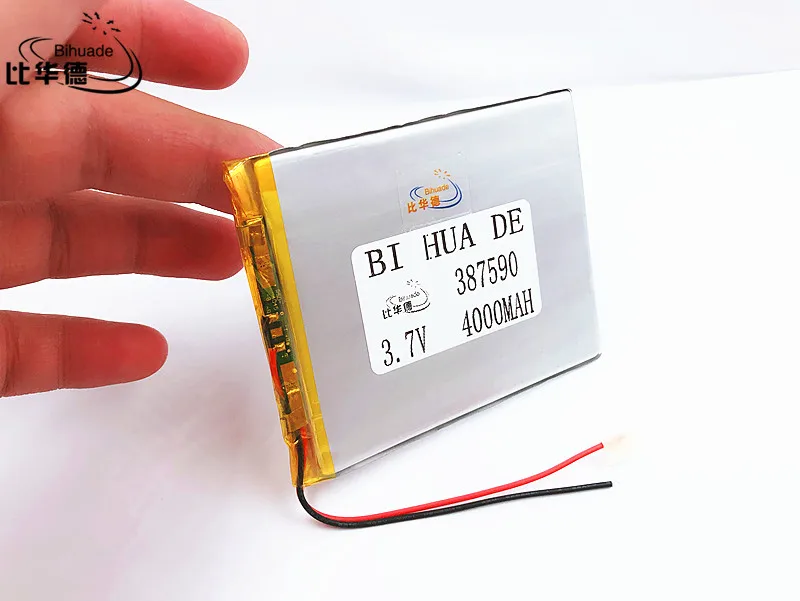 

li-po 387590 battery.3.7V 4000mah (polymer lithium ion battery) Li-ion battery for tablet pc 7 inch MP3 MP4