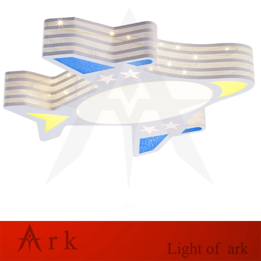 

creative cartoon ceiling lamp SMD LED Electrodeless Dimmable air plane shape light study Children boy girl room bedroom