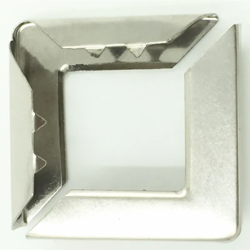 50Pcs Silver Tone Angle Book Menus Albums Folders Metal Corners DIY Crafts Scrapbook Hardware Protectors 43x31mm Jewelry Findings