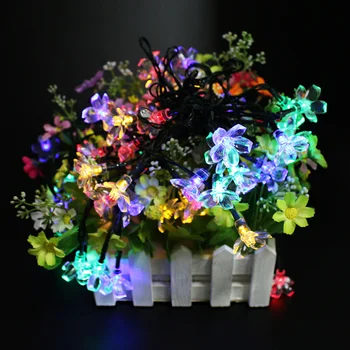 

Solar-Powered Automatic 7M 50 LED String Fairy Garden Light outdoor waterproof Christmas Party String Fairy Decoration Lamp
