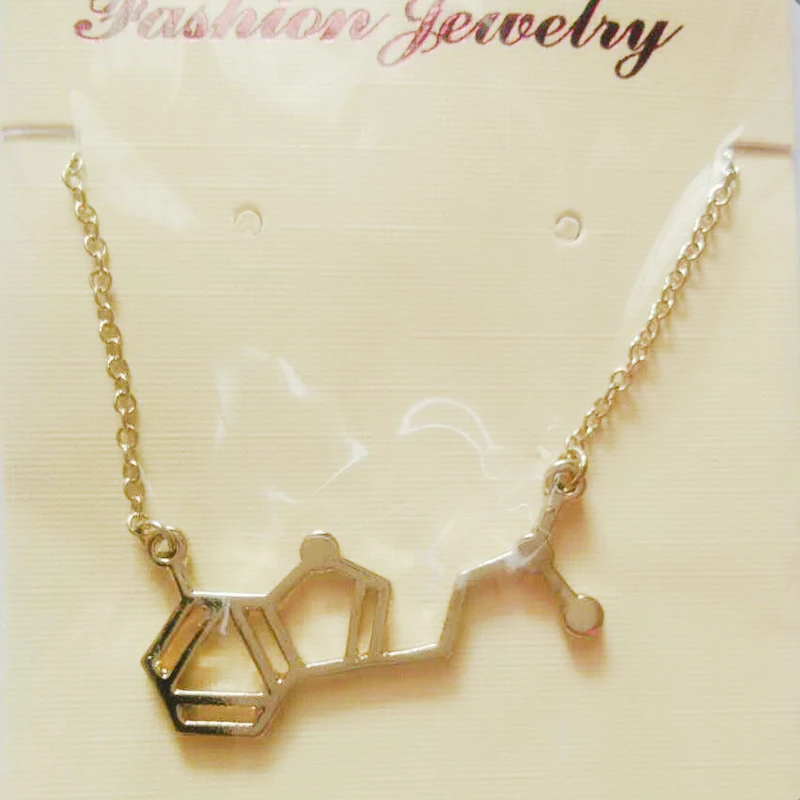 Ожерелье с подвеской Everfast химическое строение 1 шт.|science necklace|pendant necklacenecklace science |